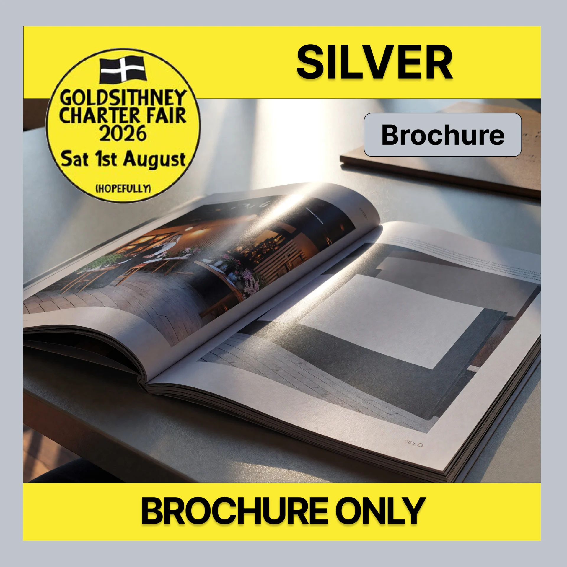 Silver brochure-only advertising package for Goldsithney Charter Fair 2026